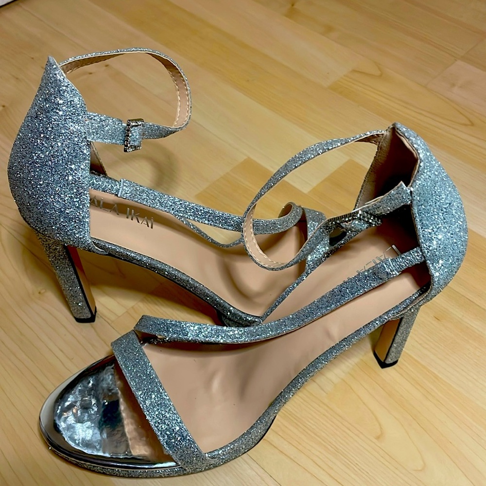 Silver Glittery High Heels